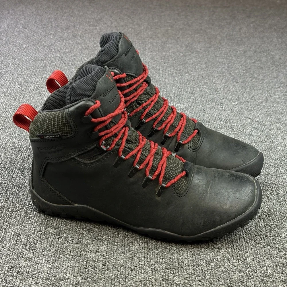 Vivobarefoot Tracker II FG Waterproof Hiking Boots Women's EU 39L Black Leather